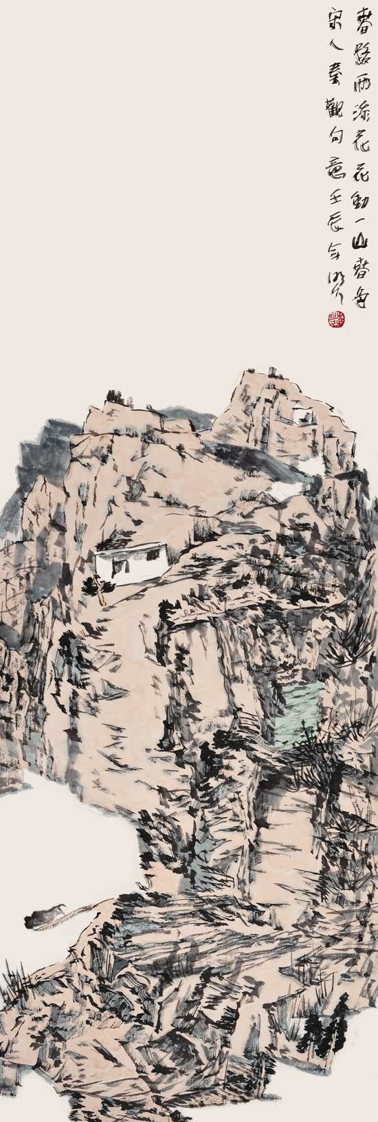春路雨添花--80cm&times;27cm--2012.jpg